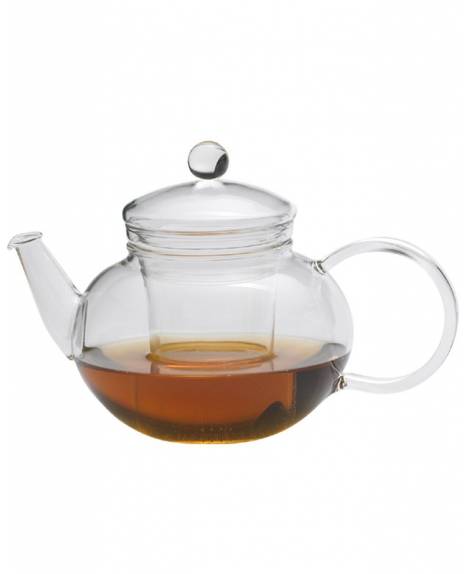 high-resistant borosilicate glass round teapot 800 ml