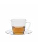 Borosilicate glass tea cup with sauce 250 ml